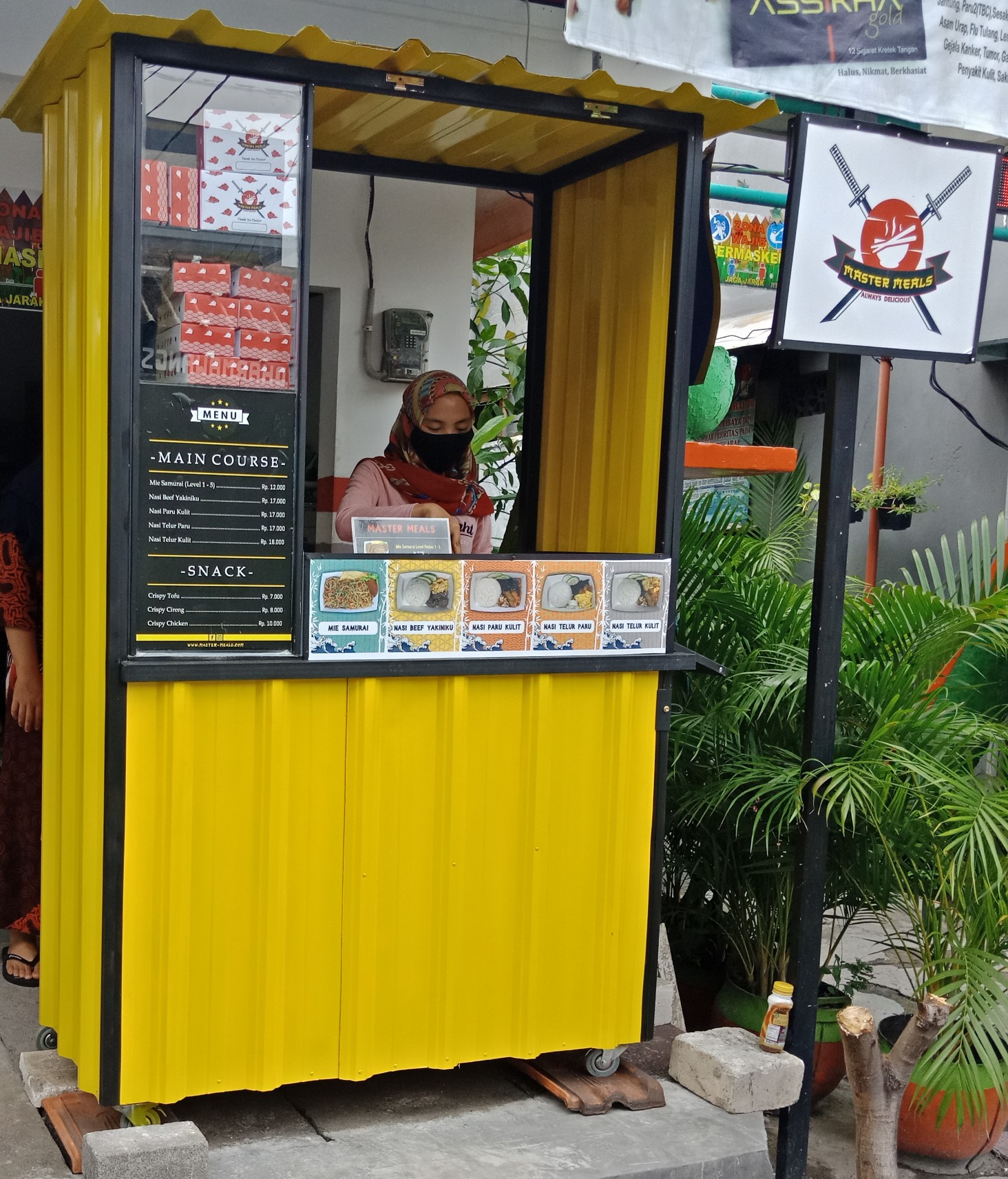 Rombong Kontainer Kuning Bekas